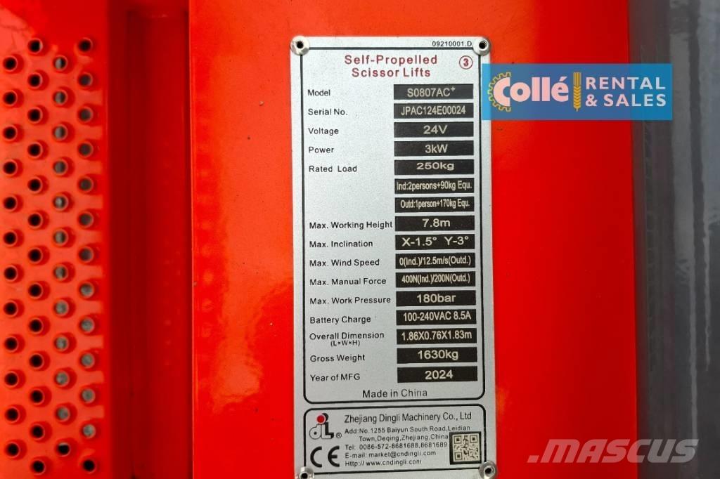 Dingli S0807AC+ | 2025 Scheren-Arbeitsbühnen