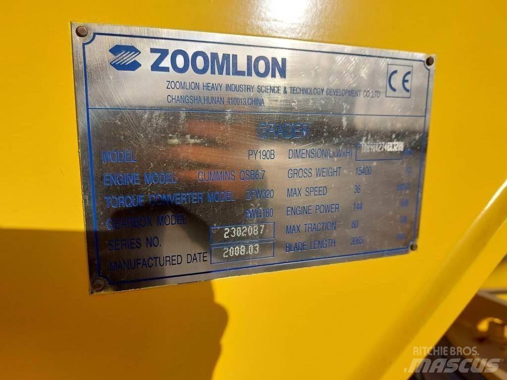 Zoomlion PY190B Grader