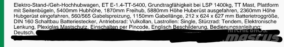 Crown ET40001.4 Handhubwagen