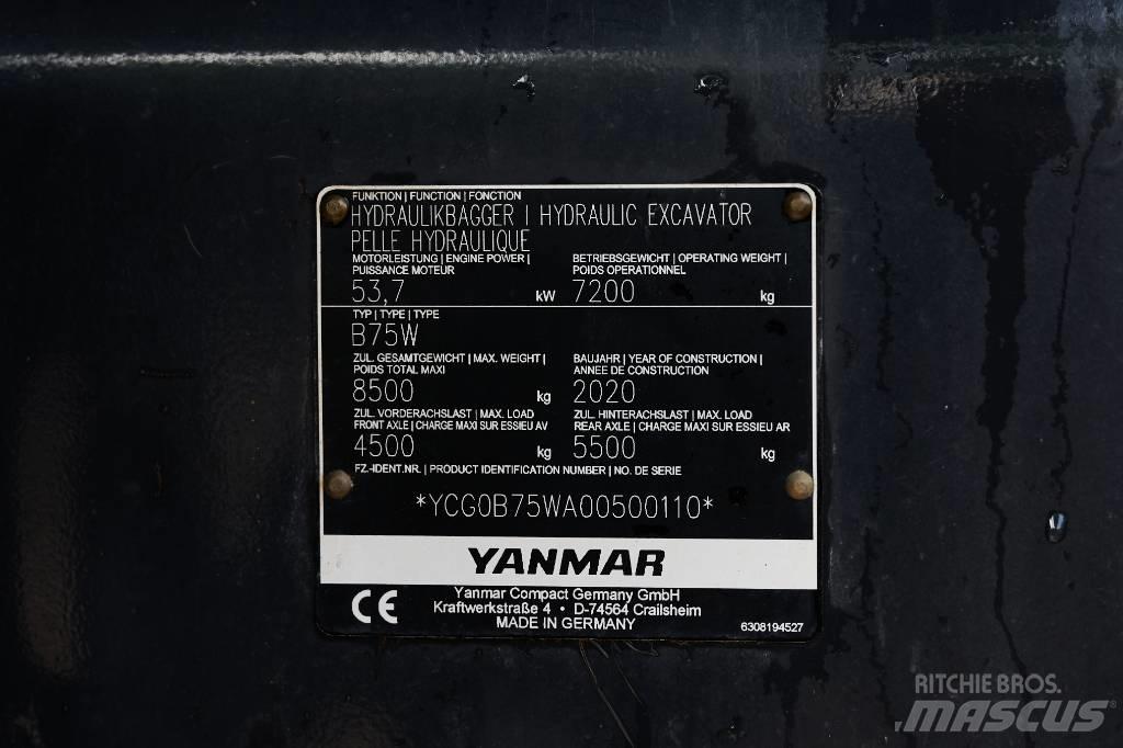 Yanmar B 75 W Mobilbagger