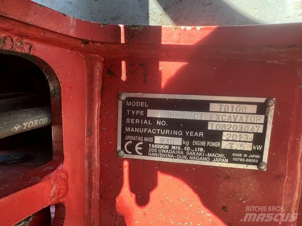 Takeuchi TB108 Minibagger < 7t