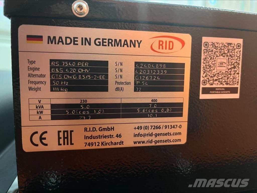  RID RS Benzin Generatoren