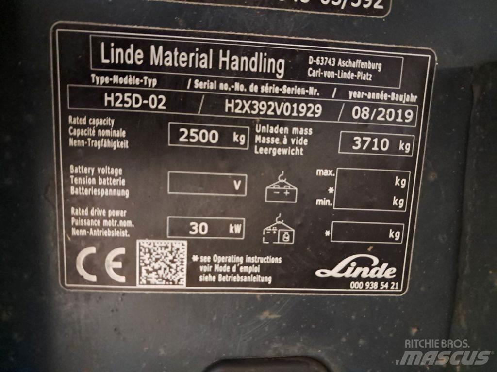 Linde H25D-02 Diesel Stapler