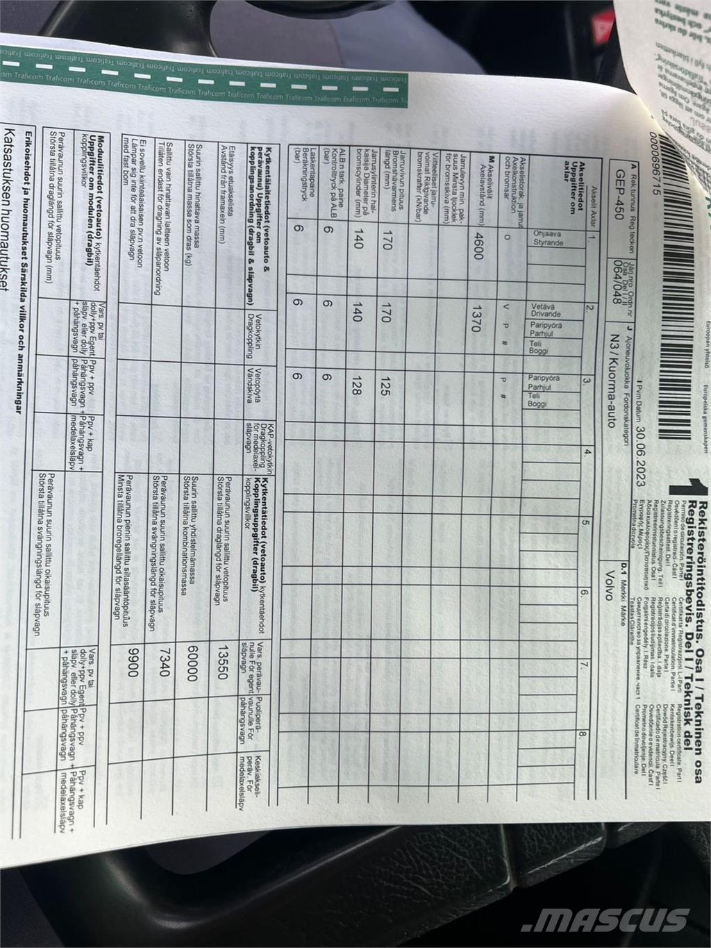 Volvo FH12 6X2 Absetzkipper