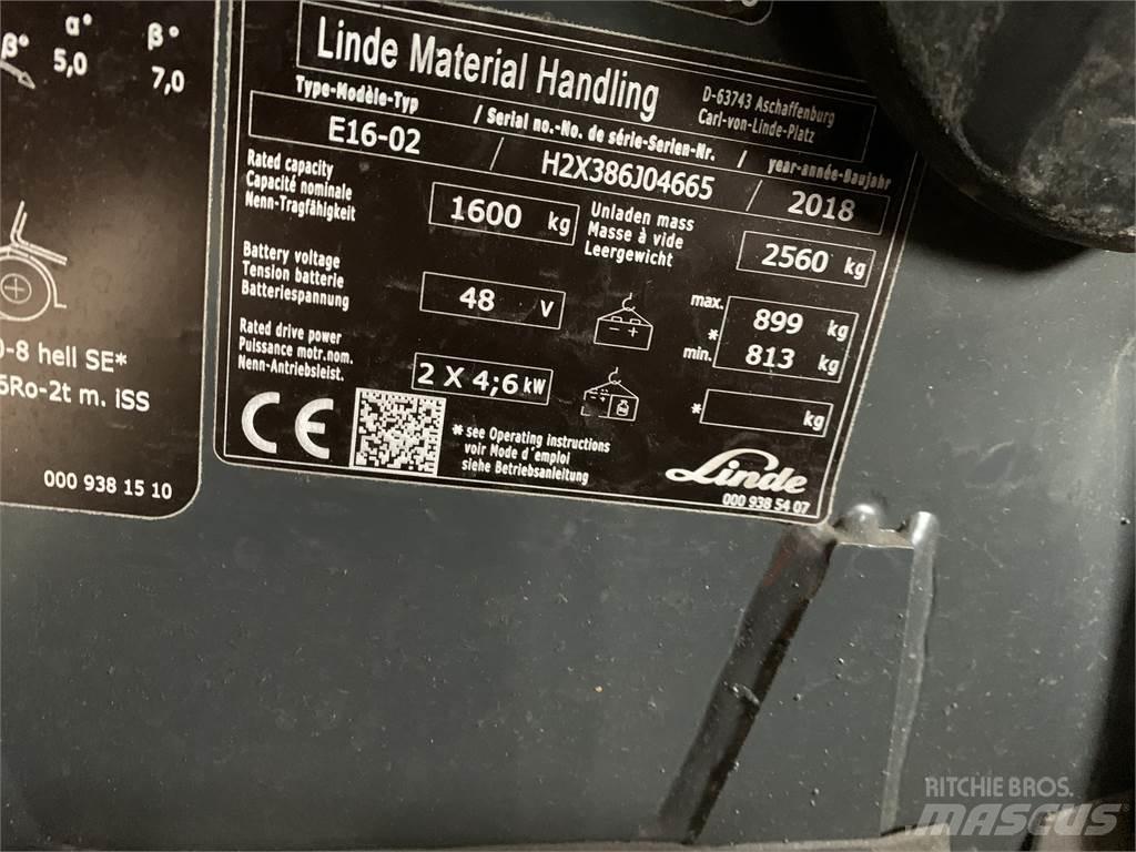Linde E16 Elektro Stapler