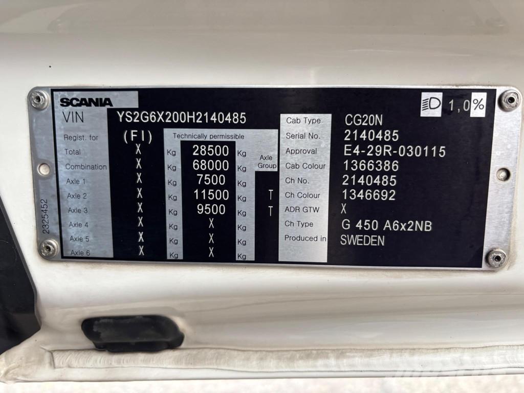 Scania G450 6x2 Sattelzugmaschinen