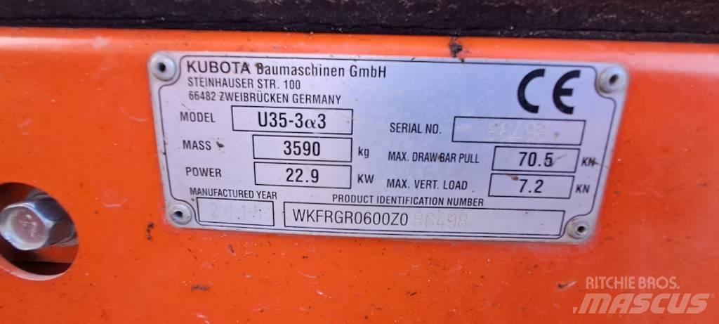 Kubota U35-3A3 Minibagger < 7t