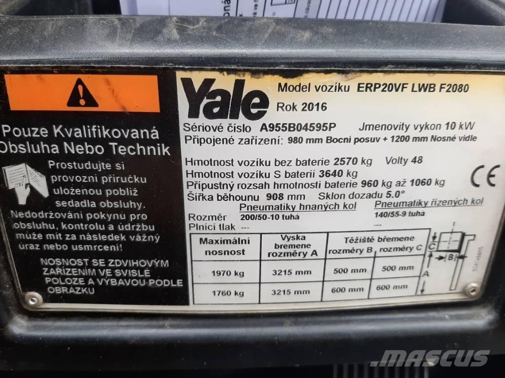Yale ERP20VF LWB Elektro Stapler
