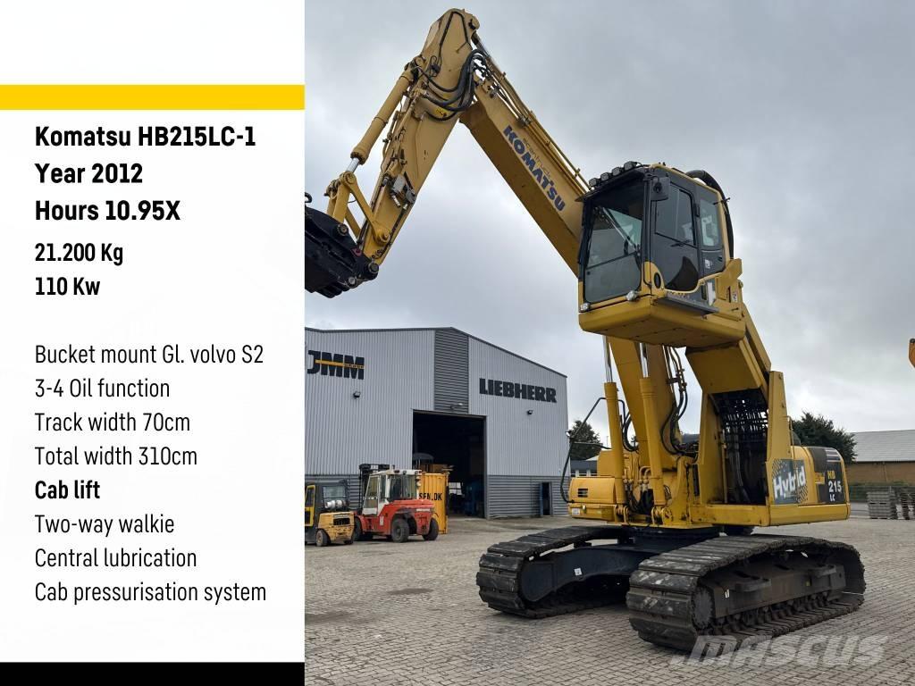 Komatsu HB215LC-1 Materialumschlag