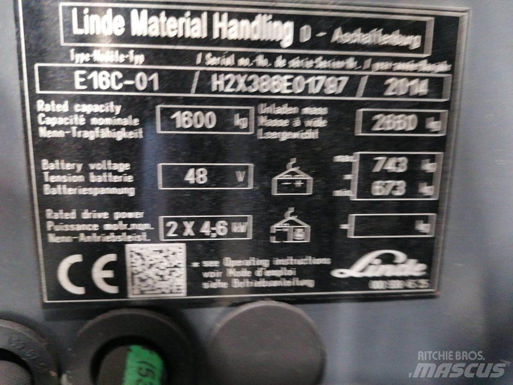 Linde E16C-01 Elektro Stapler