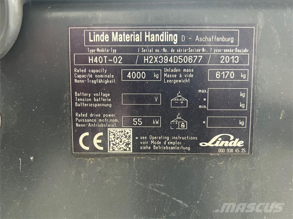 Linde H40T-02 Gas Stapler