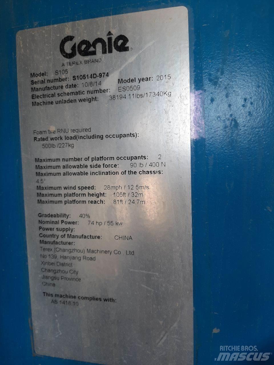 Genie S105 Teleskopbühnen
