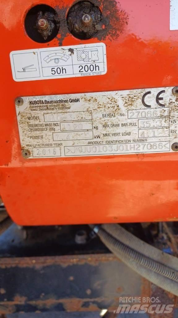 Kubota U10-3 Minibagger < 7t