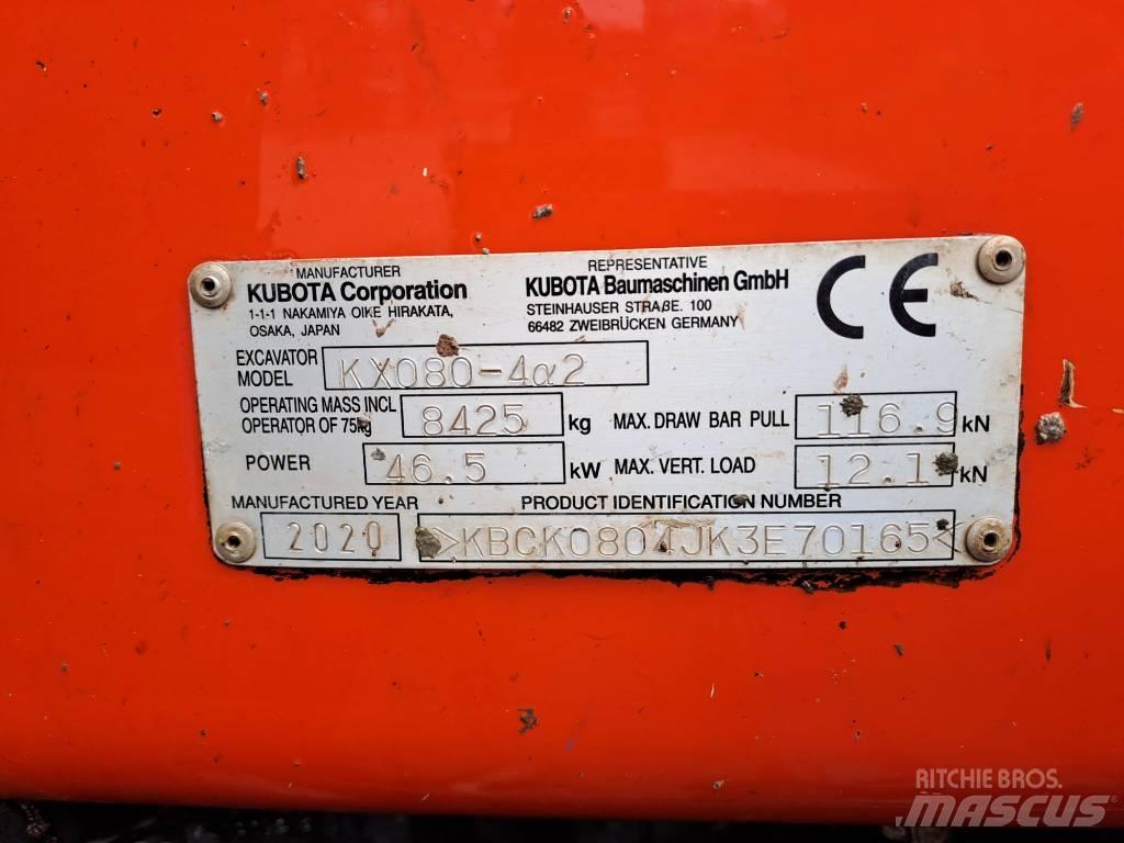 Kubota KX 080-4 Midibagger  7t - 12t