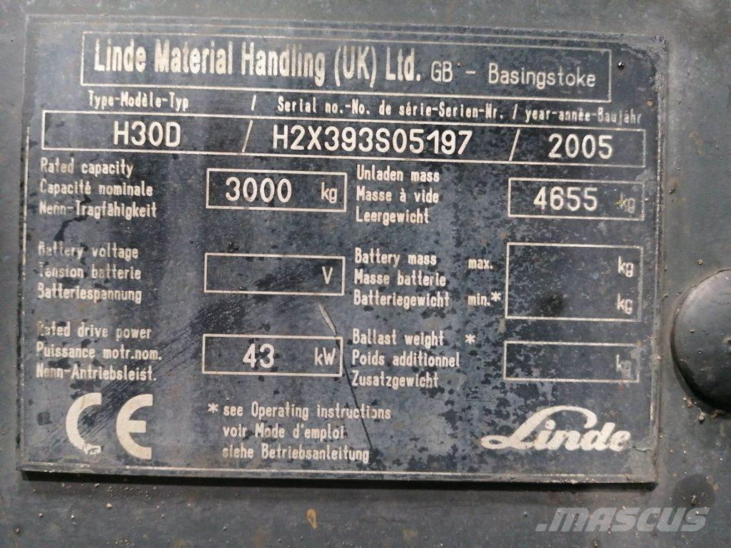 Linde H30D Diesel Stapler