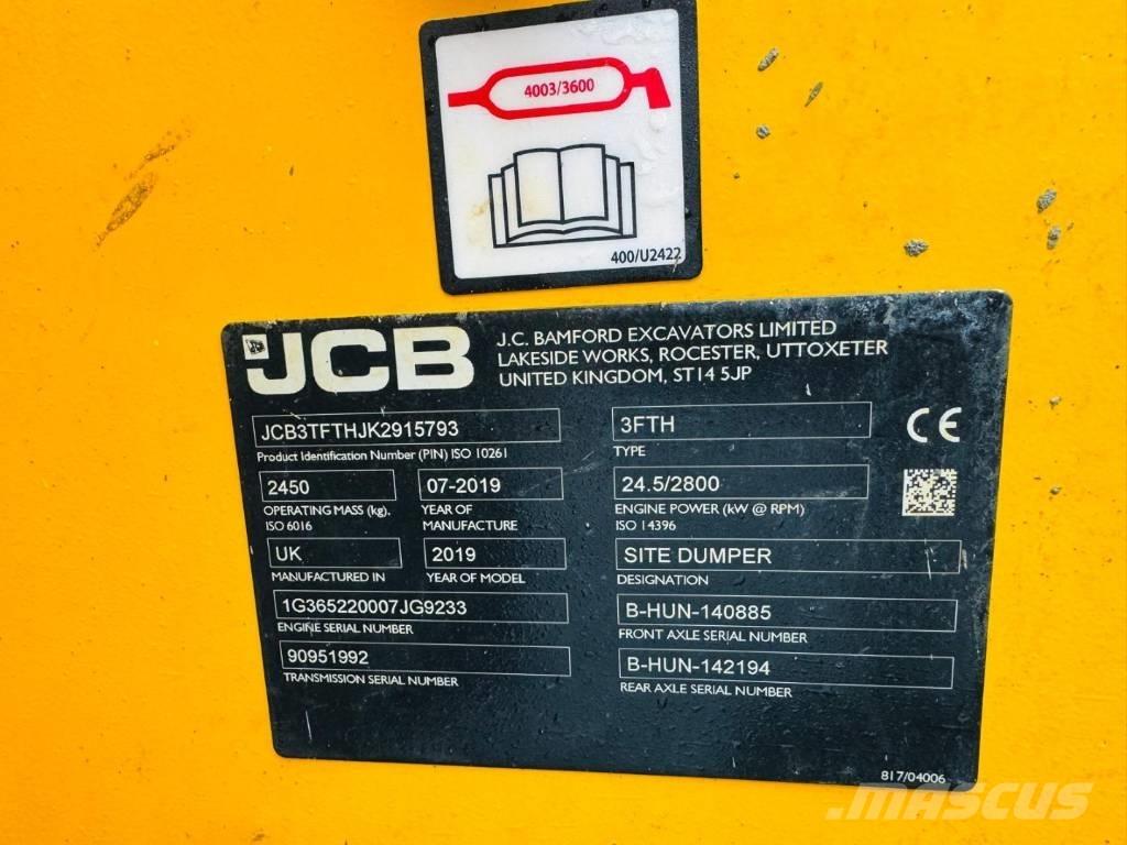JCB 3 FTH Minidumper