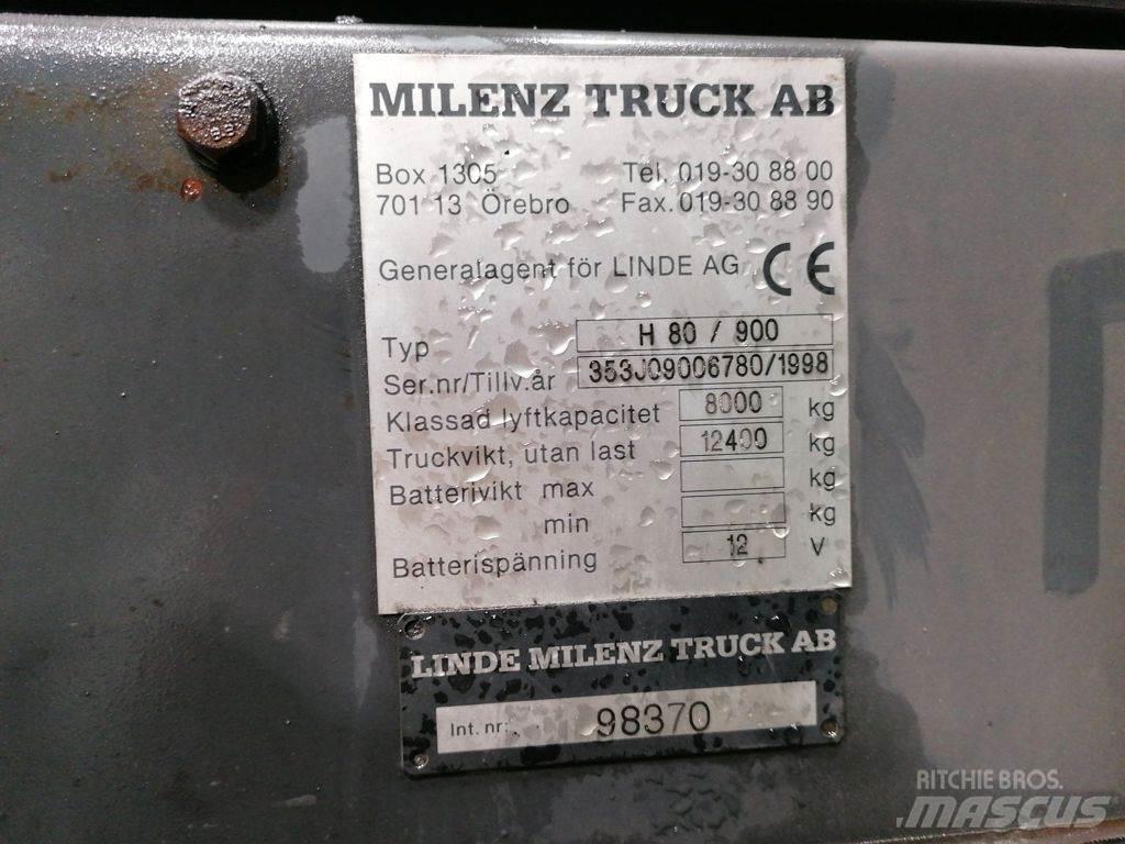 Linde H80D/900 Diesel Stapler