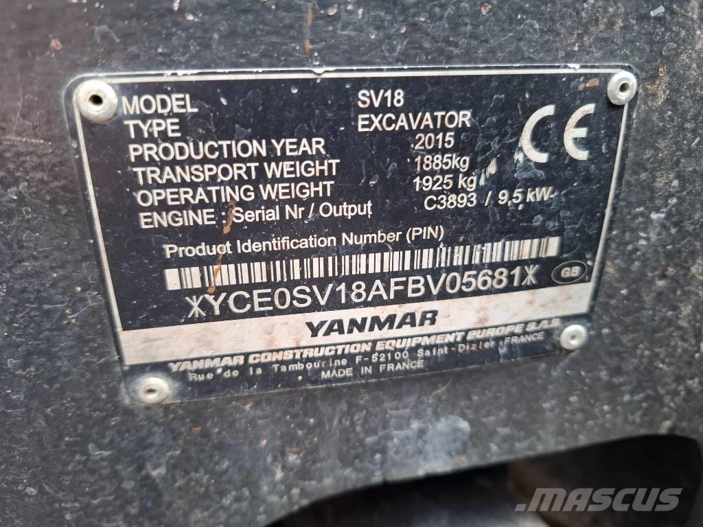 Yanmar SV 18 Minibagger < 7t