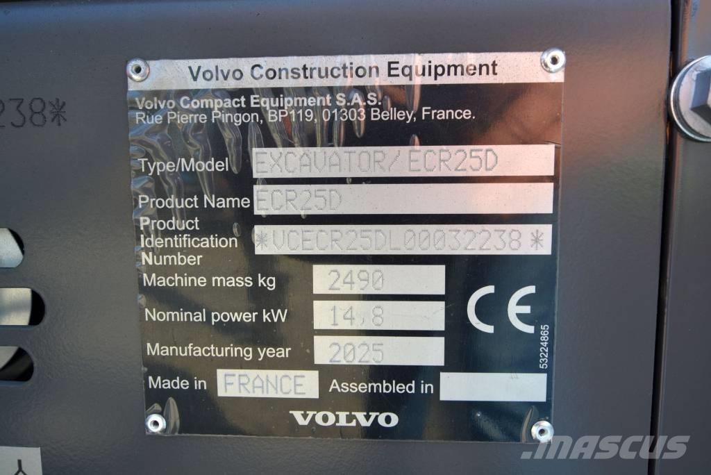 Volvo ECR 25 D Minibagger < 7t