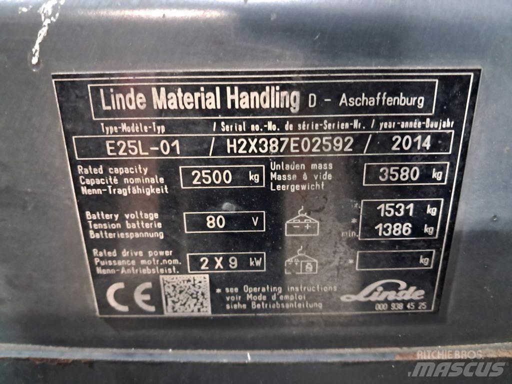 Linde E25L-01 Elektro Stapler