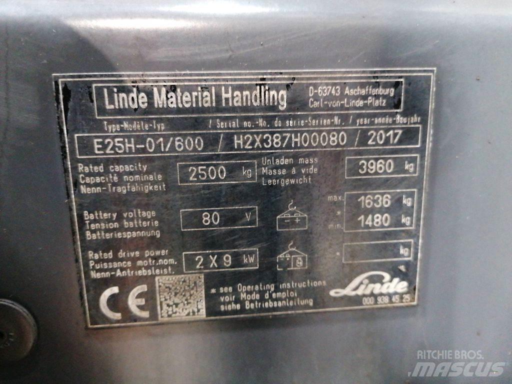 Linde E25H-01/600 Elektro Stapler