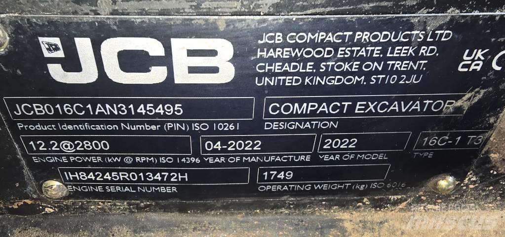 JCB 16C-1 Minibagger < 7t