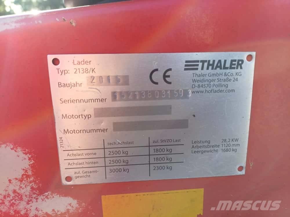 Thaler 2138/K Radlader