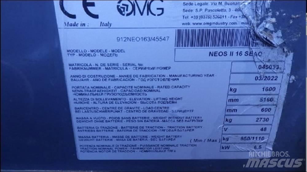 OMG NEOS II 16 SAEC Elektro Stapler