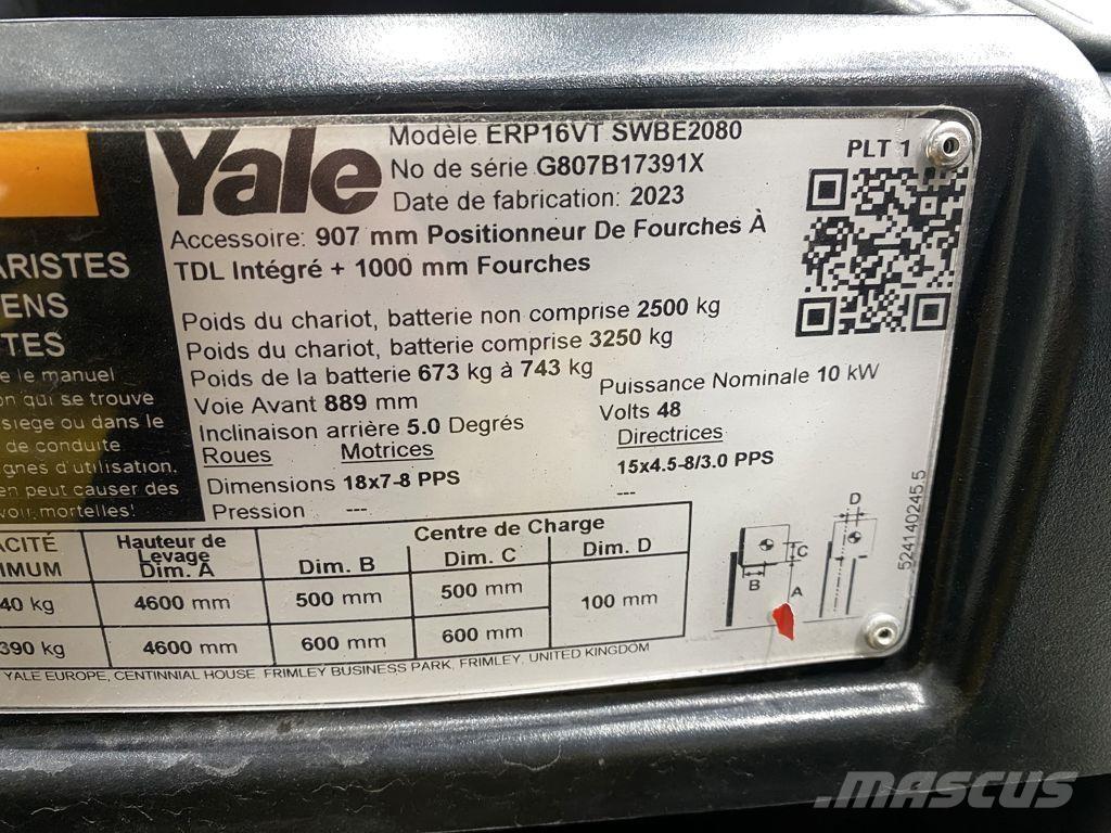 Yale ERP16VT Elektro Stapler