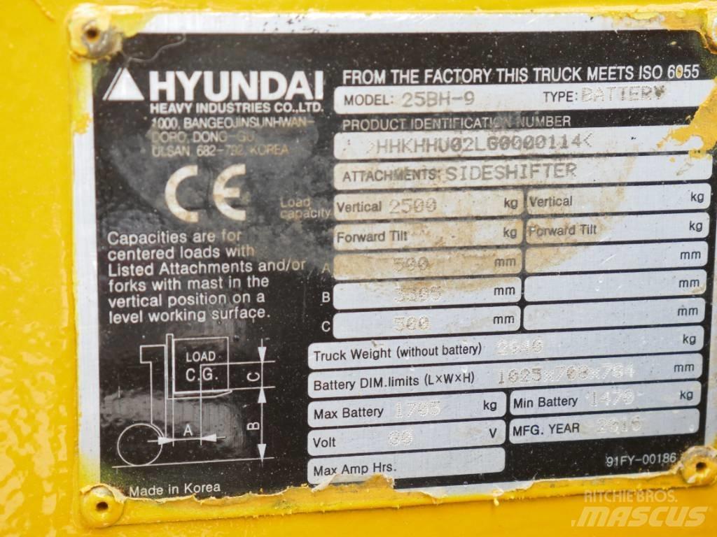 Hyundai 25 BH-9 Elektro Stapler