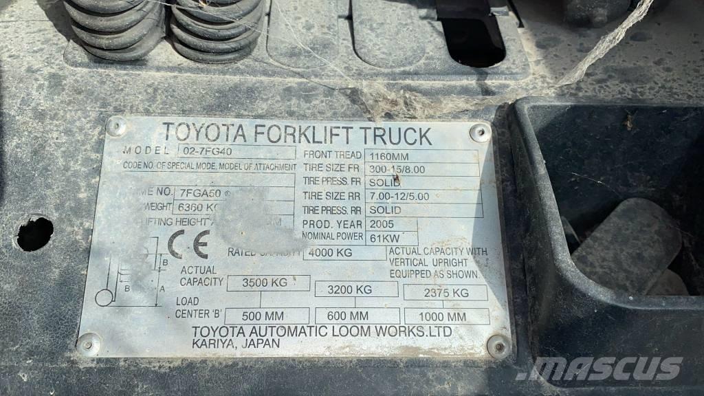 Toyota 02-7 FG 40 Gas Stapler