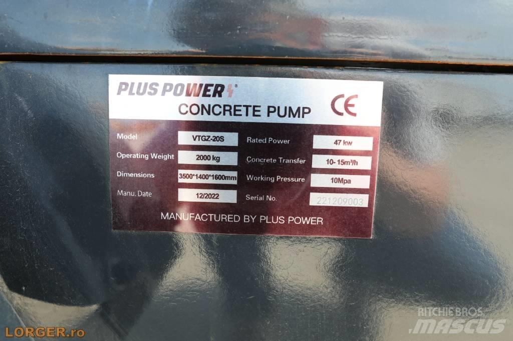 Plus Power VTGZ - 20S Betonpumpen