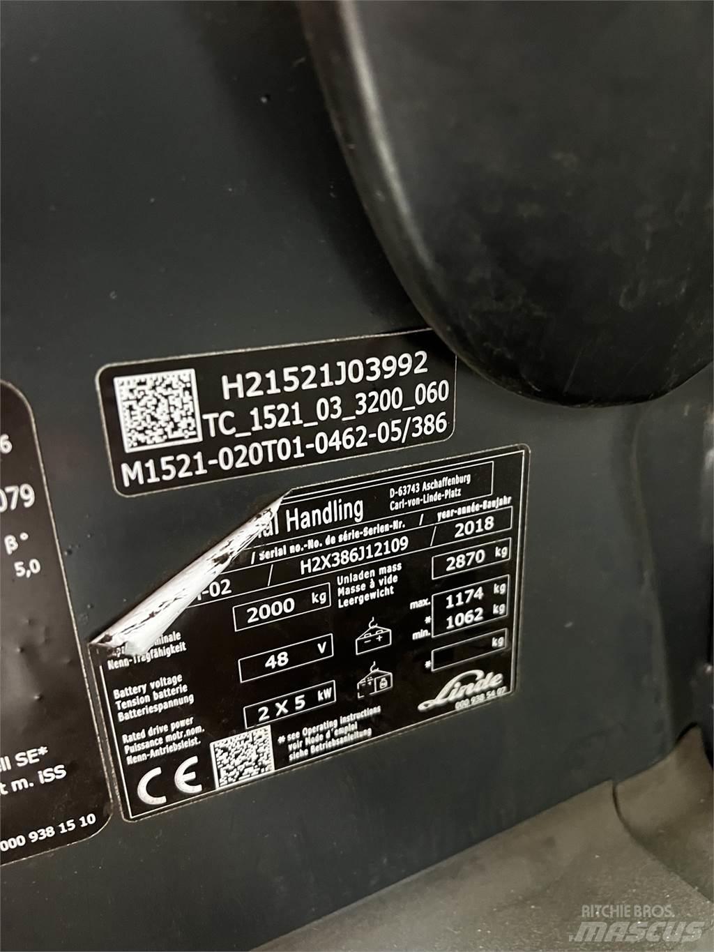 Linde E20PH Elektro Stapler