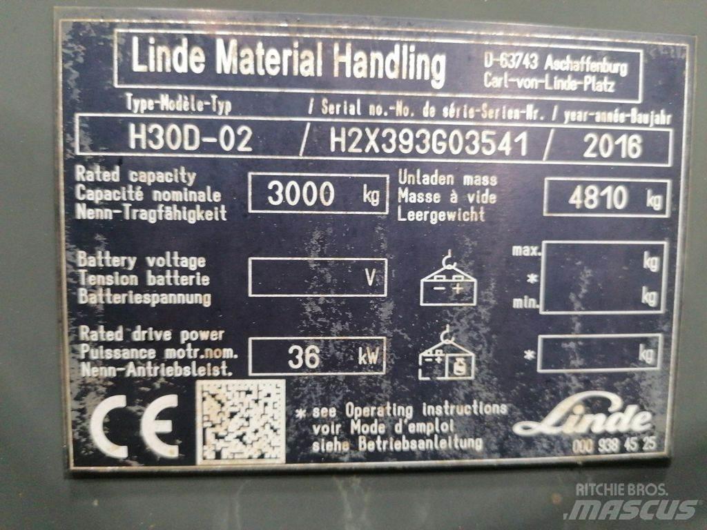 Linde H30D-02 Diesel Stapler