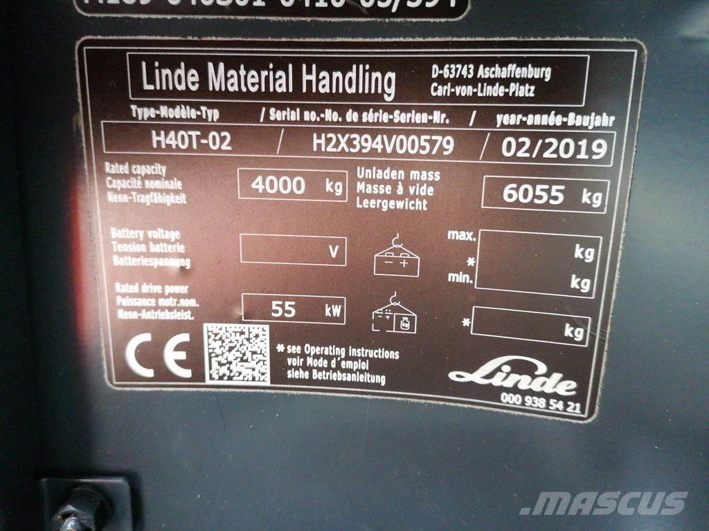 Linde H40T-02 Gas Stapler
