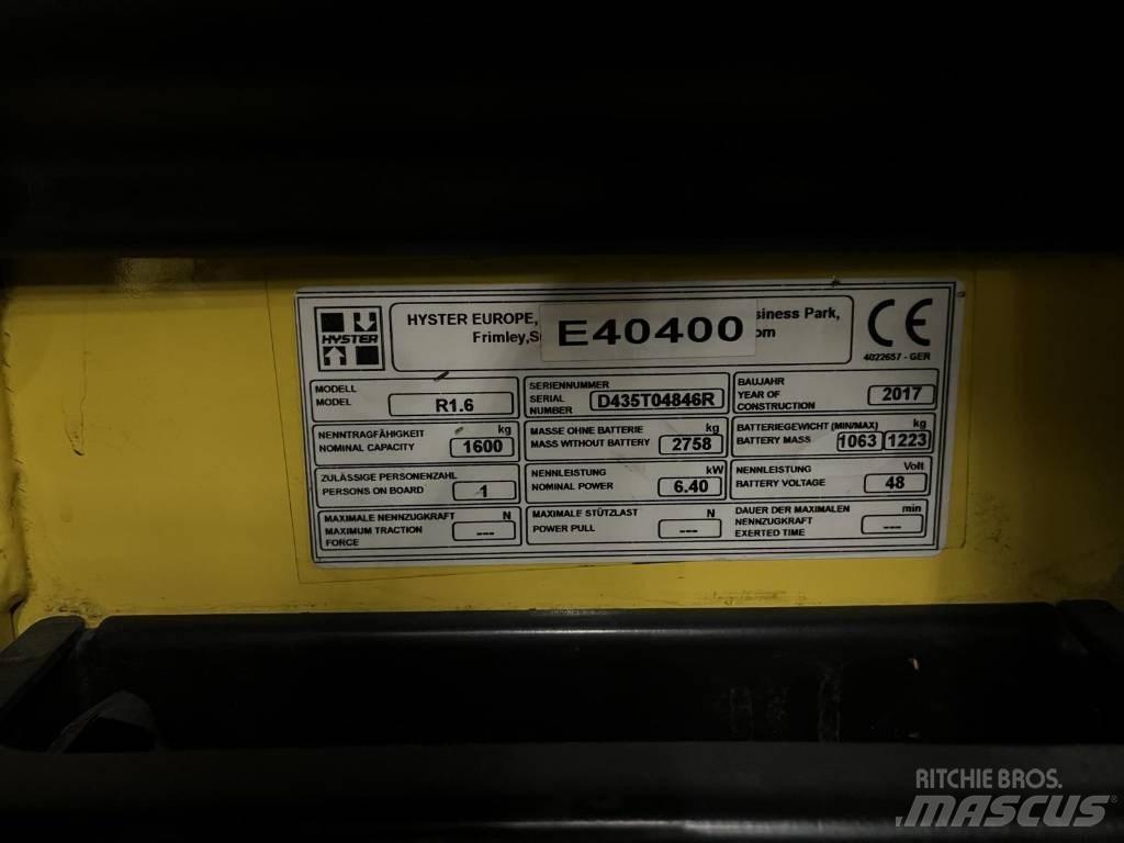 Hyster R1.6 Schubmaststapler