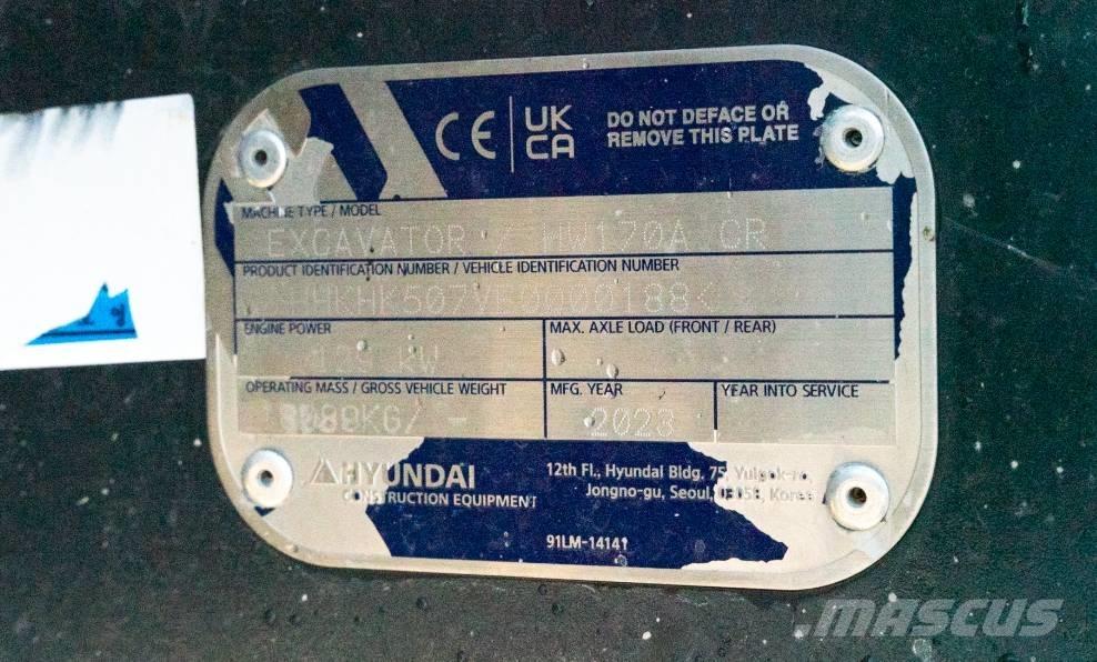 Hyundai HW 170 ACR Mobilbagger