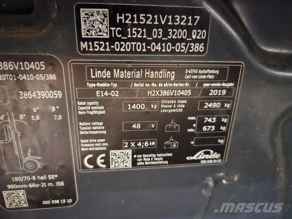 Linde E14 Elektro Stapler