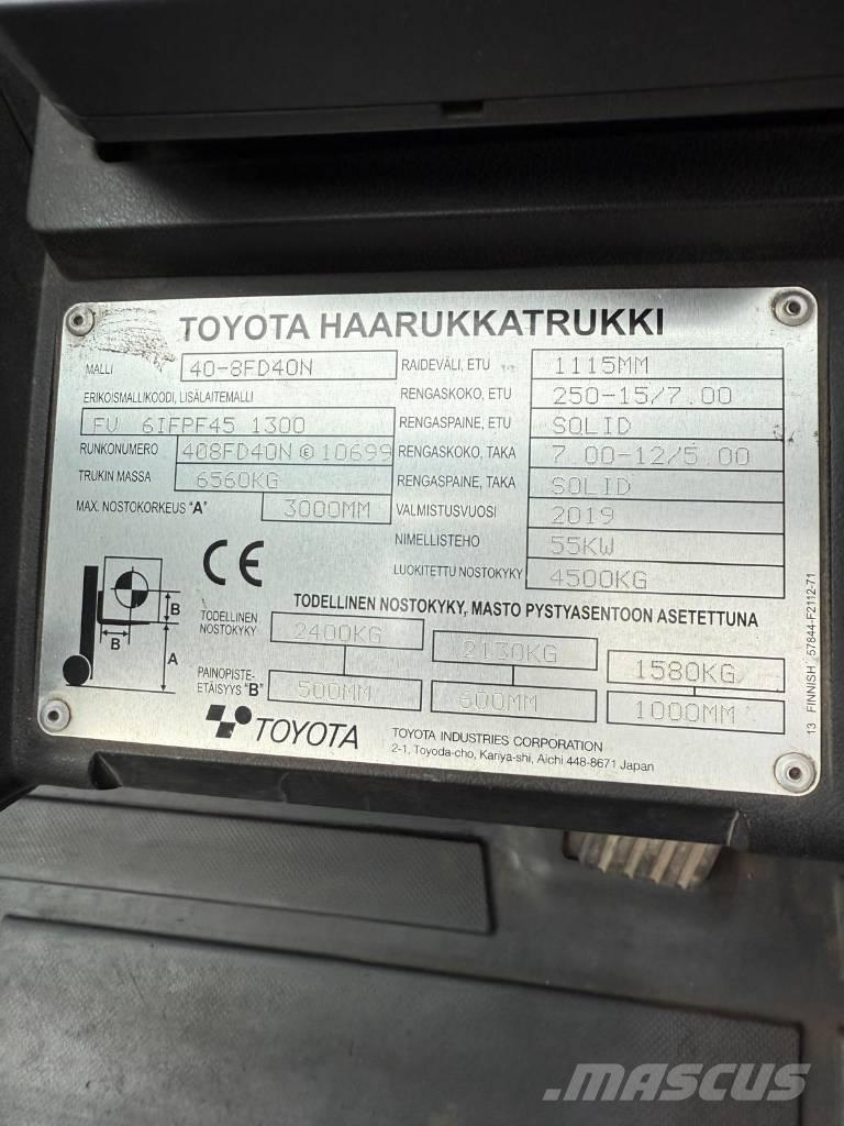 Toyota 40-8 FD 40 N Diesel Stapler