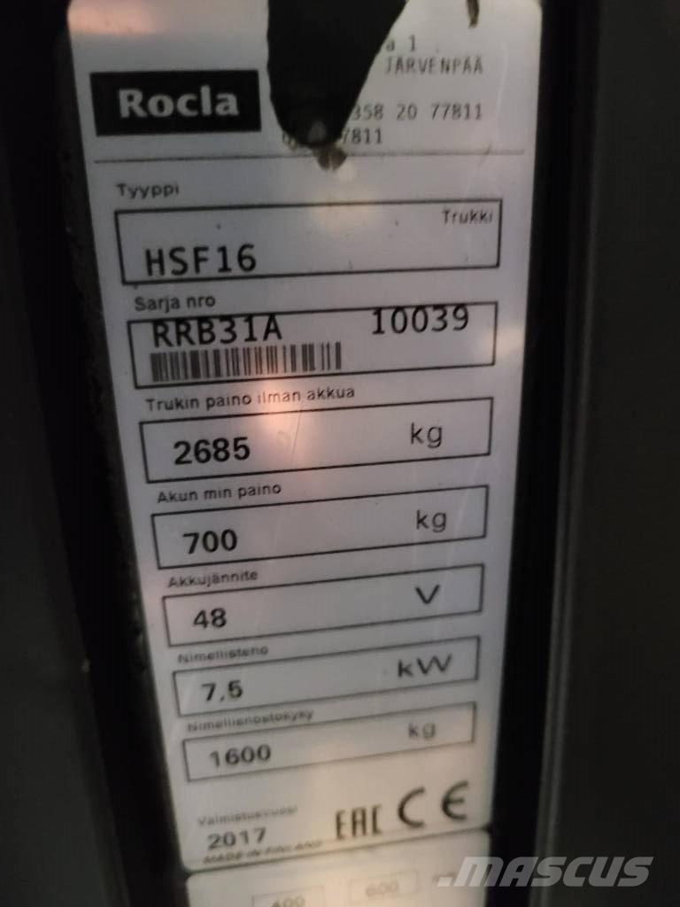 Rocla HSF16 Schubmaststapler