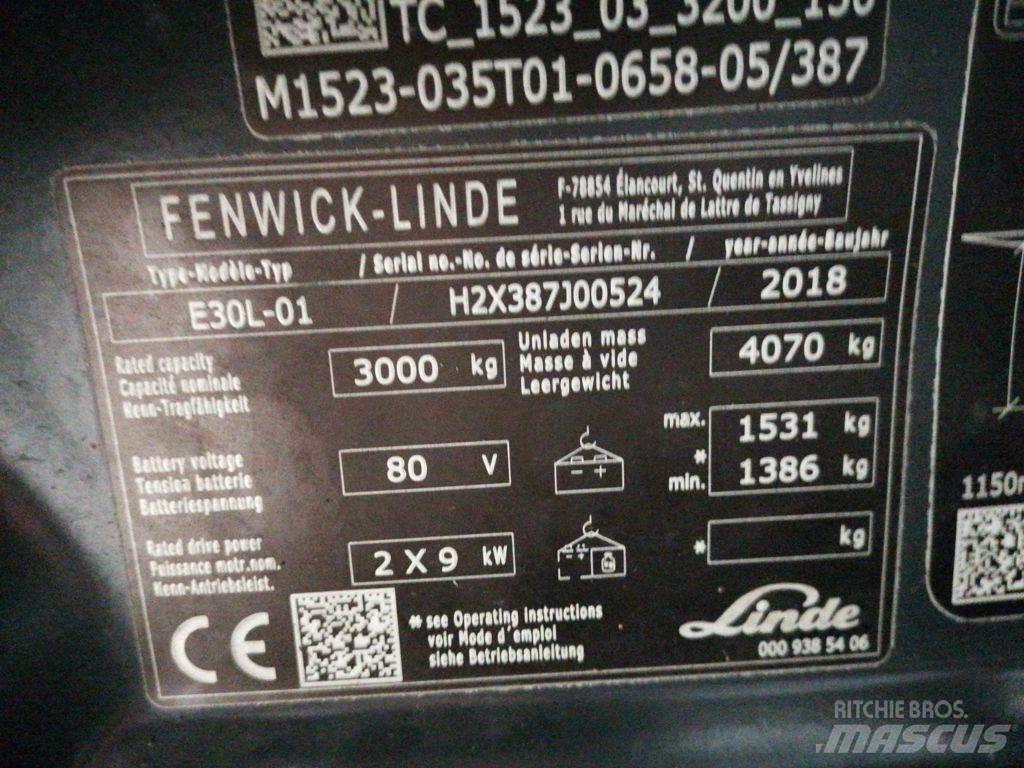 Linde E30L-01 Elektro Stapler