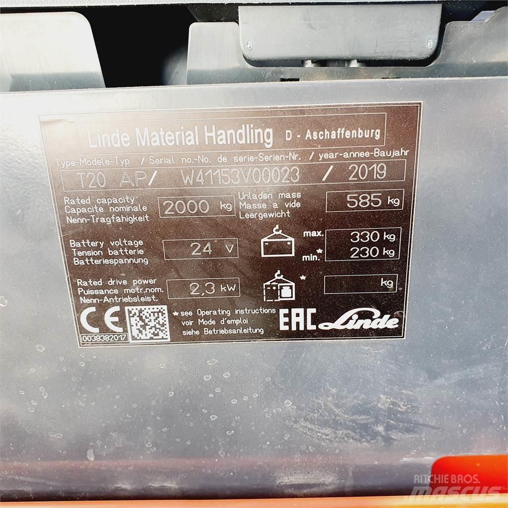 Linde T20AP Narrow Niedergabelstapler