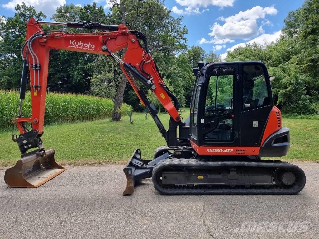 Kubota KX 080-4a2 Midibagger  7t - 12t