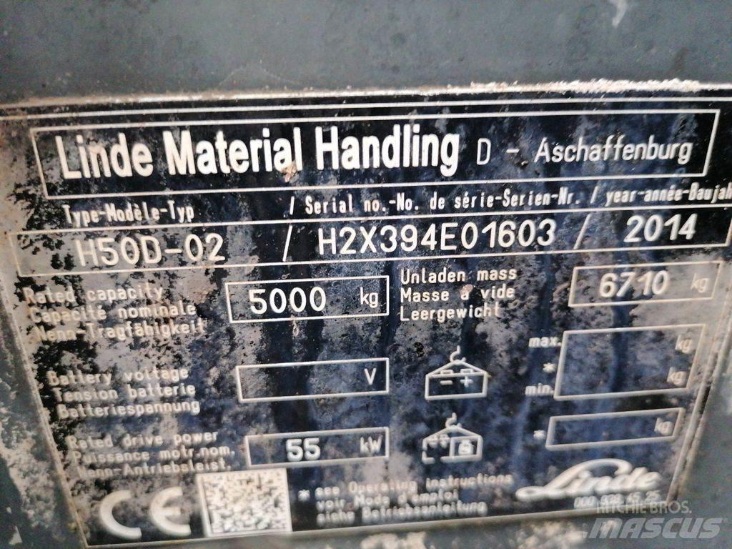 Linde H50D-02 Diesel Stapler