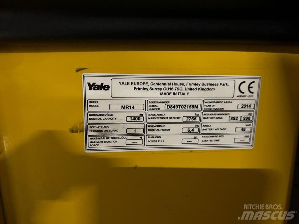 Yale MR 14 Schubmaststapler