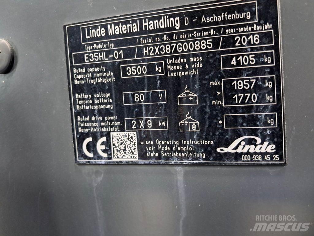 Linde E35HL-01 Elektro Stapler
