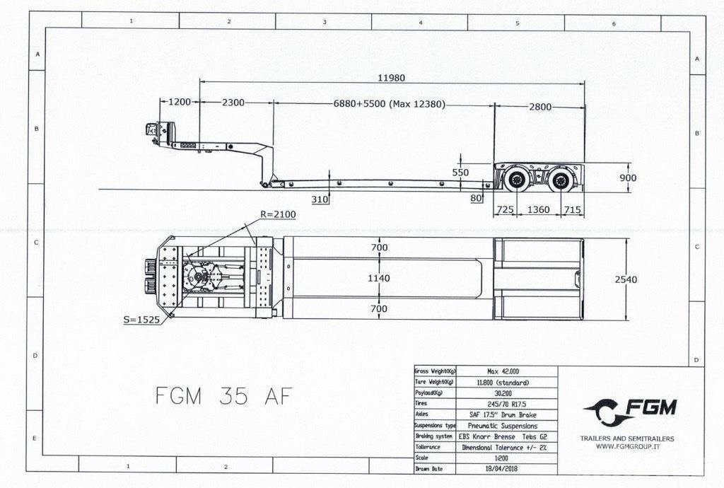 FGM 35 Pritschenauflieger