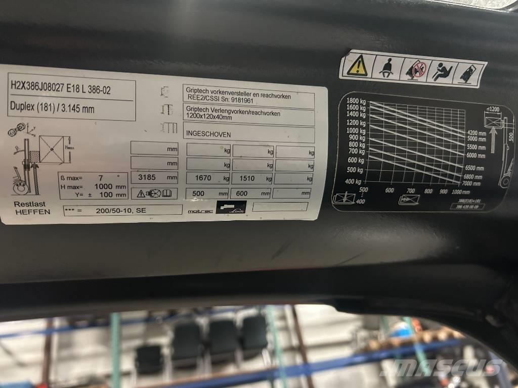 Linde e18l-02 Elektro Stapler