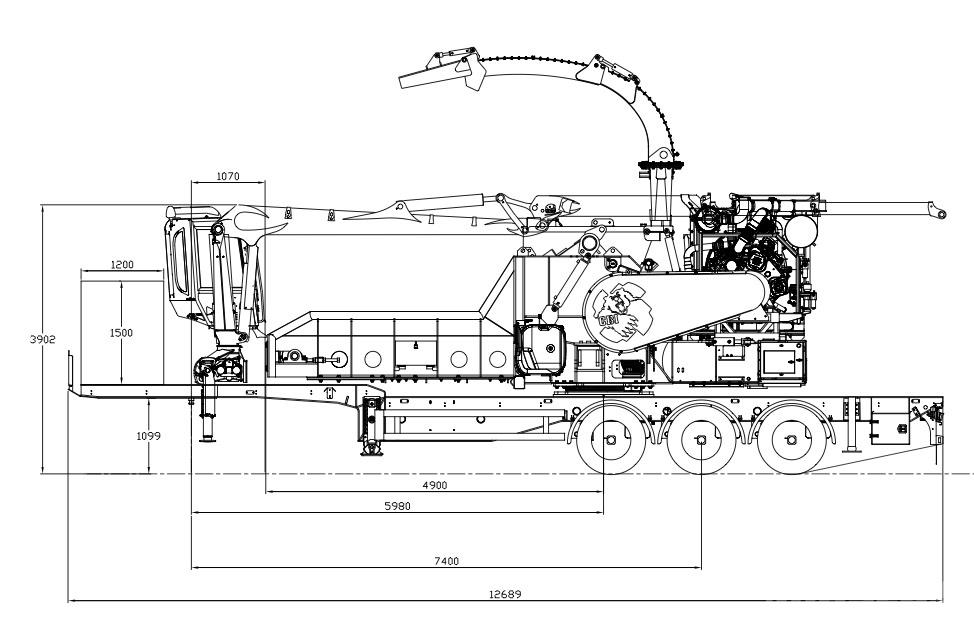 CBI Chipmax 484VR Holzhäcksler