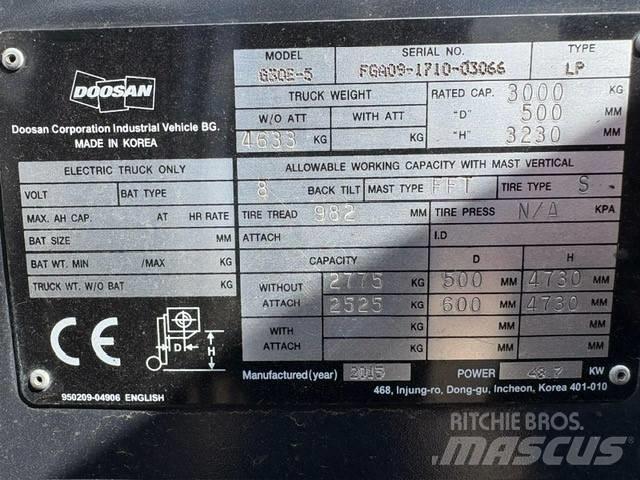 Doosan G 30 E-5 Gas Stapler